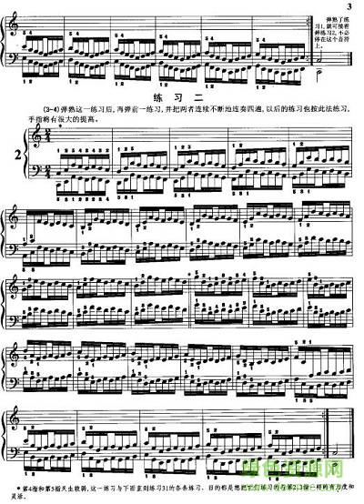 哈农钢琴练指法pdf