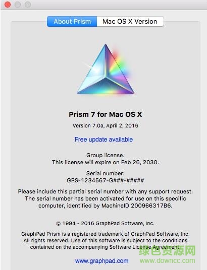 graphpad 7 mac