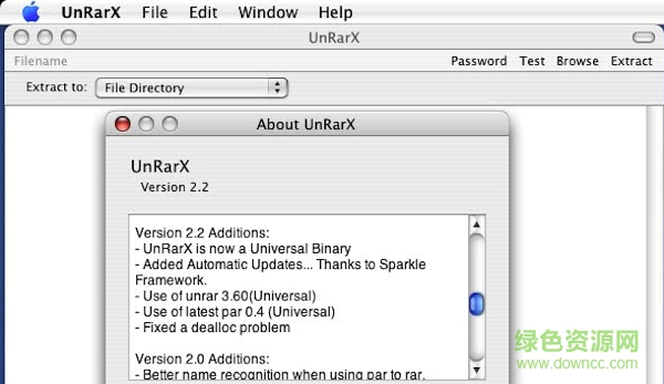 unRarX(mac解压缩工具) v2.2 官方汉化版0