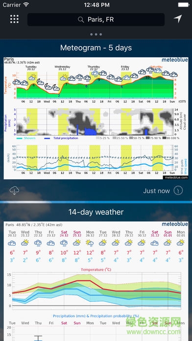 天气meteoblue app v176 安卓版2