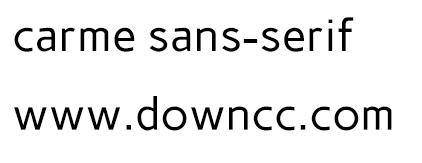 carme sans-serif字体