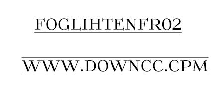 foglihtenfr02字体