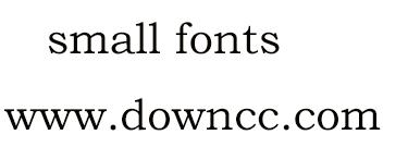 small fonts