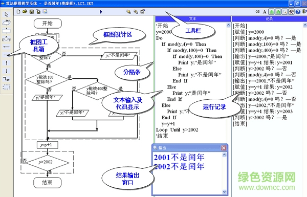 算法框圖教學系統(tǒng)綠色版