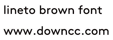lineto brown字体