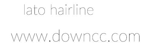 lato hairline字体