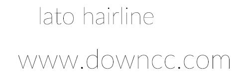 lato hairline字體