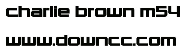 charlie brown m54字体