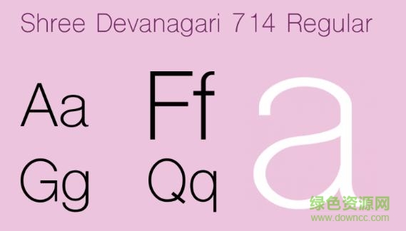 shree devanagari 714字體