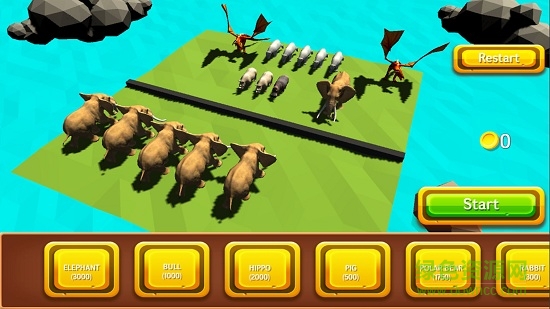 恐龙动物大战模拟器(Beast Battle Simulator) v1.0 安卓版0