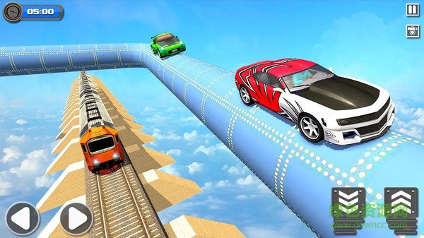 不可能的汽车轨道行驶游戏 v1.0 安卓版2