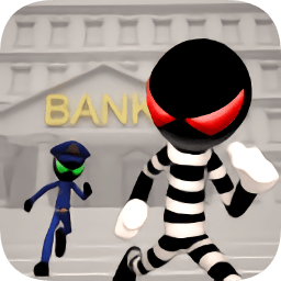 Stickman Bank Robbery Escape