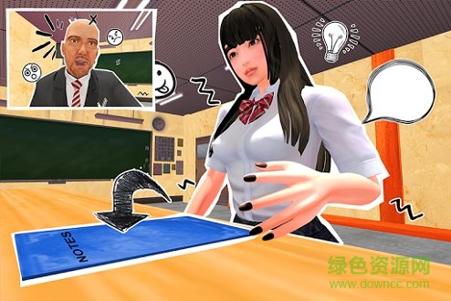 高中虚拟女孩模拟器中文版 v1.1 安卓版0
