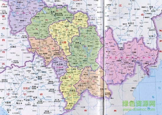 吉林省地图高清版大图
