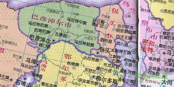 内蒙古自治区地图全图可放大 0