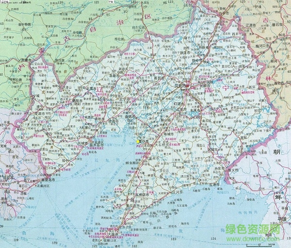 辽宁地图全图高清版大图放大图片最新电子版