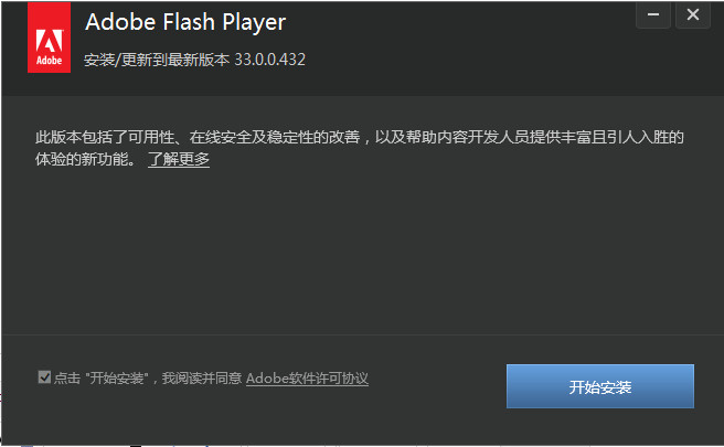 Adobe Flash Player ActiveX for win8插件 v34.0.0.015 官方版0