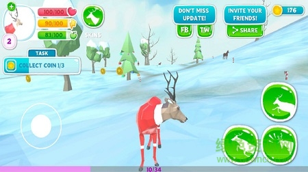普通的鹿模拟器游戏 v1.4 安卓版0