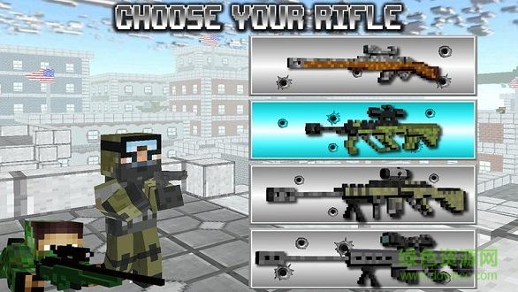 美国狙击手生存中文版(American Block Sniper Survival) v100 安卓版1