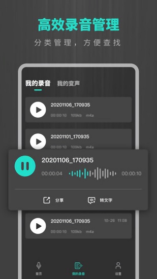 手機(jī)專業(yè)錄音機(jī)軟件 v1.30966.1 安卓版 3