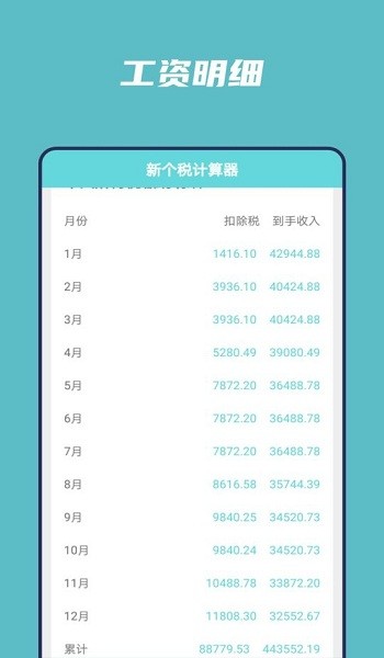 个税工资计算器2021 v20211101 安卓版3