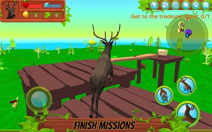 鹿模擬器動物家族手游(Deer Simulator - Animal Family) v1.162 安卓版 3