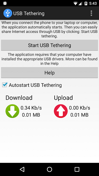 usb tethering安卓版