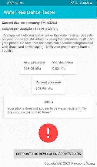 water resistance tester app(手機防水軟件測試) v1.2.1 安卓中文版 3