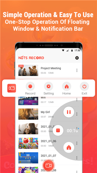 Nuts錄屏軟件 v1.0.7 安卓版 2