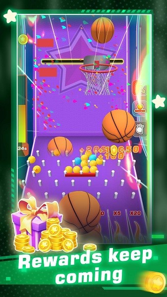 钻石篮球机游戏(Toss Diamond Hoop) v2.3.0 安卓版3