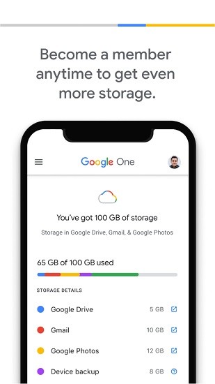 谷歌google one云储存 v1.127.413189350 安卓版3