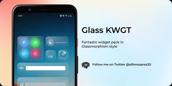 glass kwgt app v1.1 安卓版2