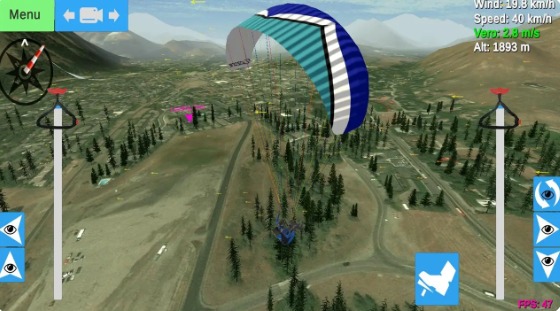 滑翔伞模拟器手机软件(Glider Sim) v1.4 安卓版0