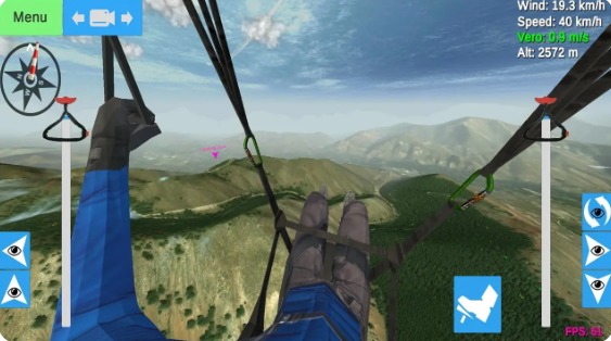 滑翔伞模拟器手机软件(Glider Sim) v1.4 安卓版2