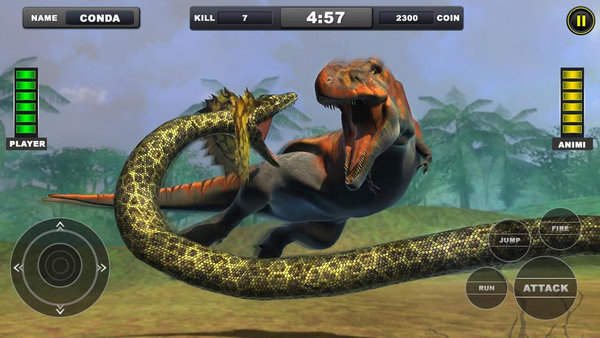 蟒蛇大战霸王龙小游戏 v1.0 安卓版1