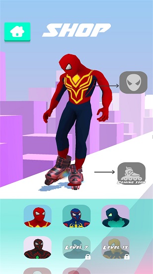 蜘蛛超人滑板鞋最新版 v1.0.4 安卓版0