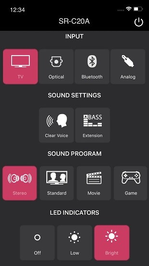 sound bar remote app(雅马哈投音机) v1.20 安卓中文版1