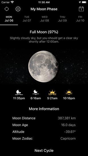 我的月相app(my moon phase pro) v3.3.1 安卓版0
