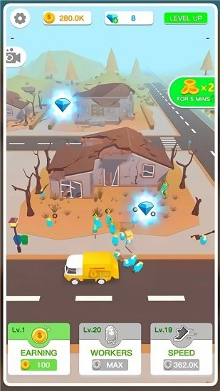 空閑垃圾回收大亨最新版(Idle Garbage Recycle Tycoon)2