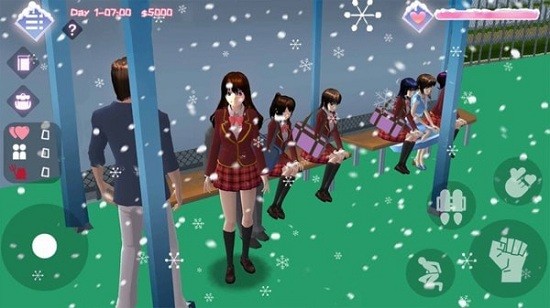 高校模拟器冬日恋歌汉化版 v2.1 安卓版1