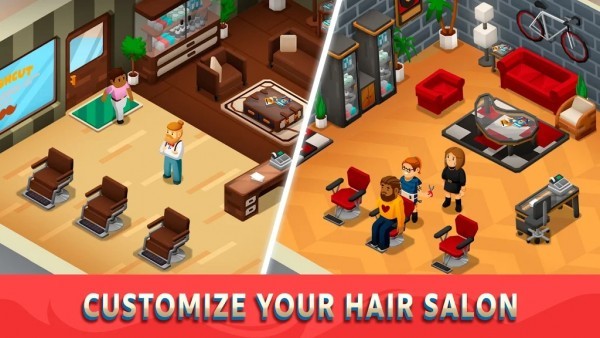 空閑的理發(fā)店大亨最新版(Idle Barber Shop Tycoon)1