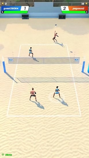 凌空冲撞排球免费版(Volley Clash) v1.7.1 安卓版1