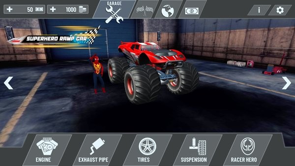 超级英雄超级坡道汽车特技最新版 v0.1 安卓版2