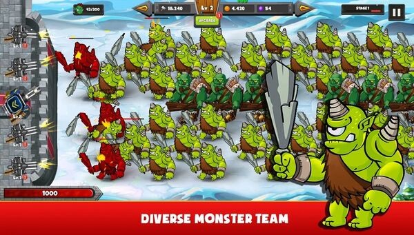 城堡防御怪物防御者游戏(Monster Defender) v4.1.8 安卓版0