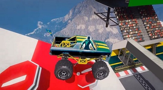 怪物卡車競賽Spider Mega Ramp Car3