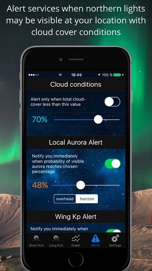 aurora alerts app(北極光預(yù)測) v2.7 安卓版 2