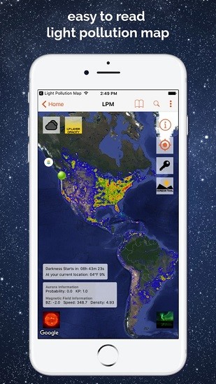 light pollution map中文app1