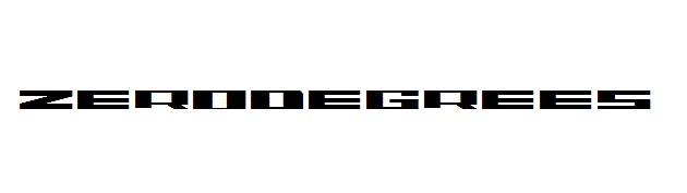 zerodegrees字體  0