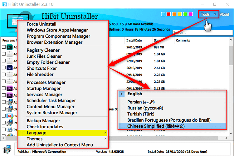 HiBit Uninstaller 3.1.40 downloading