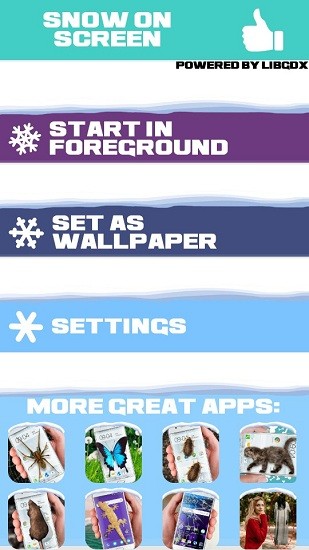 动态雪花壁纸app(Snow on Screen Winter Effect) v2.2 安卓版0